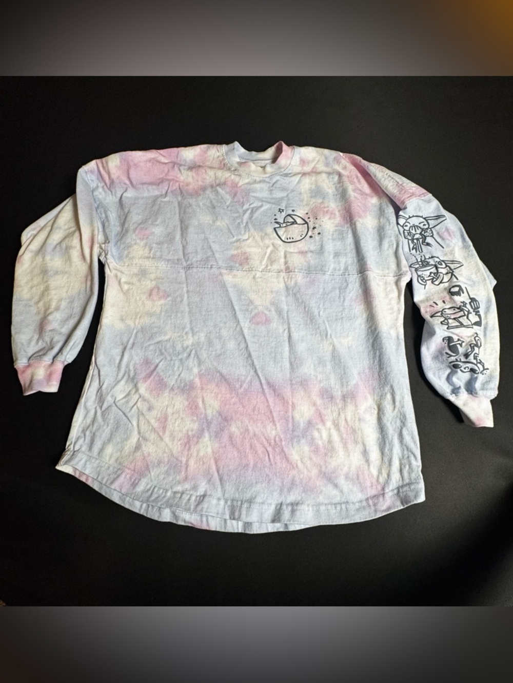 Disney Tie-Dye Pastel Long Sleeve Shirt - Pink, Purple, Blue